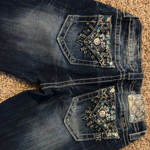 Embellished Blue Jeans